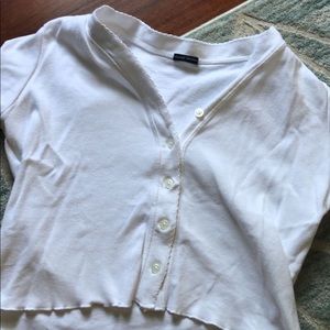 RARE brandy cropped tee